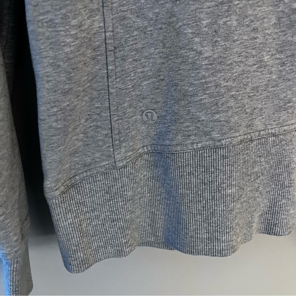 Lululemon Split Hoodie Jacket Heathered Light Grey Women’s Size 6 - Picture 4 of 9
